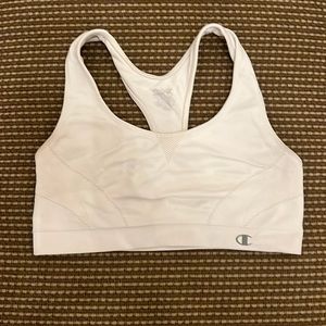 VGUC Champion sports bra size small white